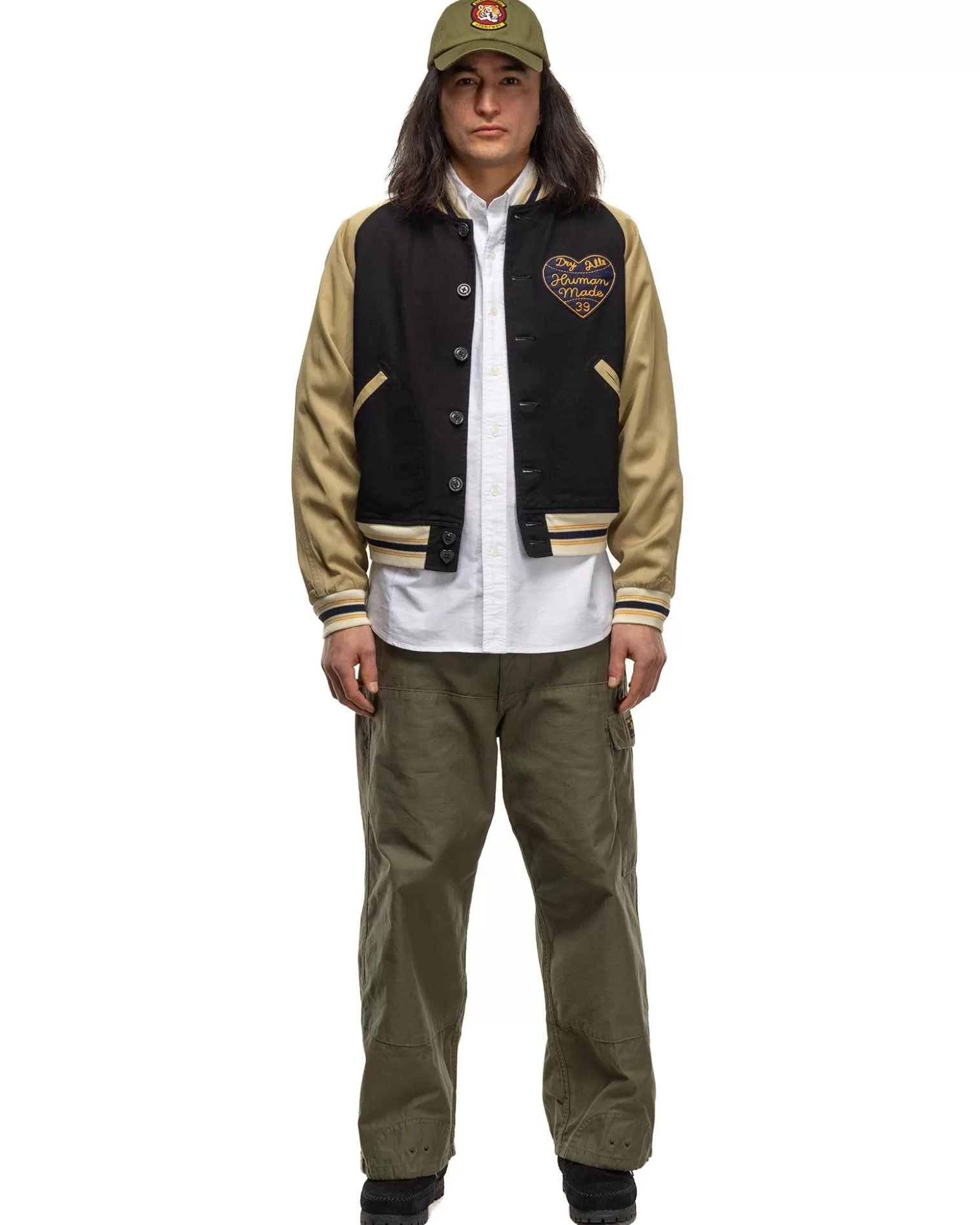 Human Made Baseball Jacket Navy Hot