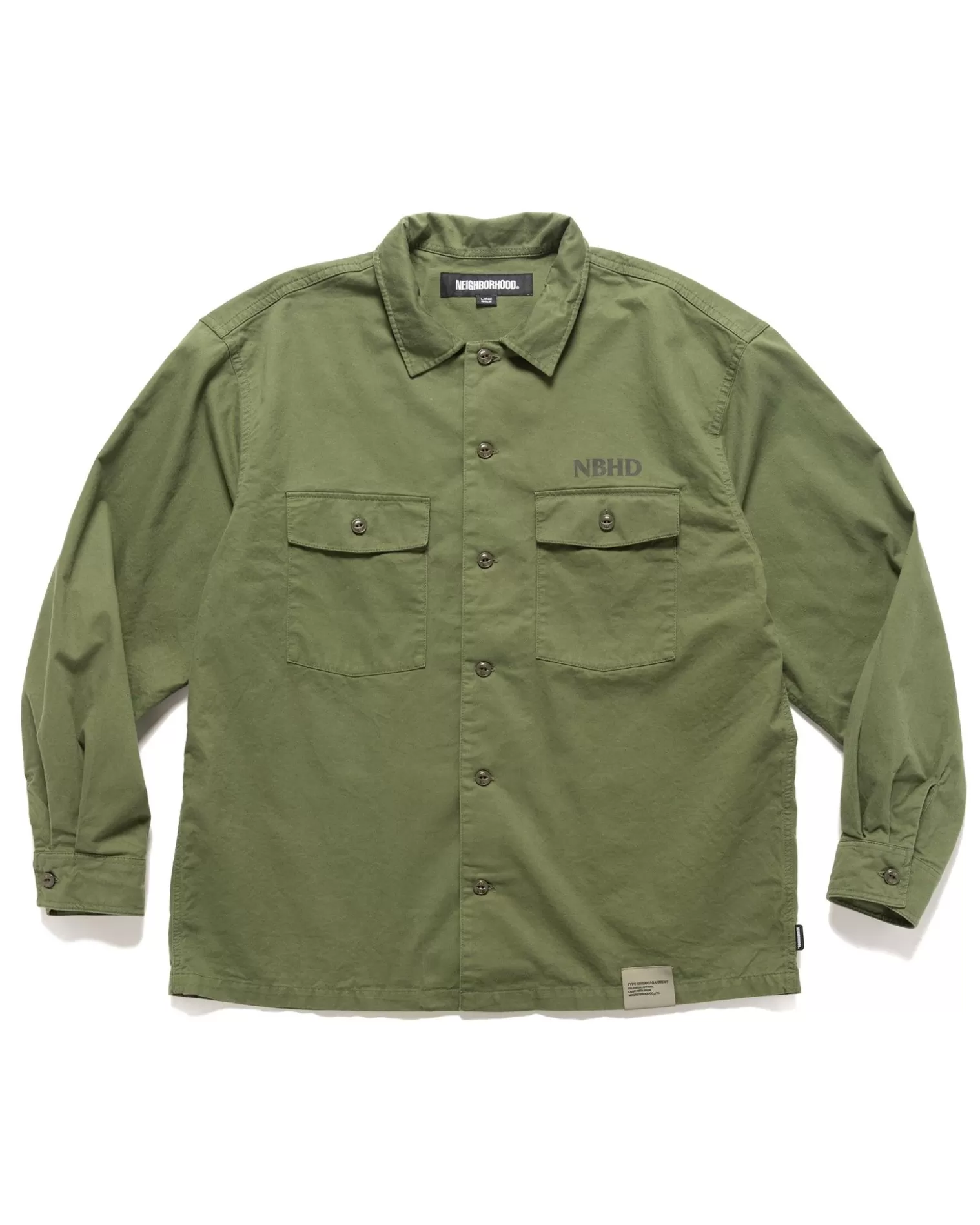Neighborhood Bdu Shirt Ls Olive Drab Cheap