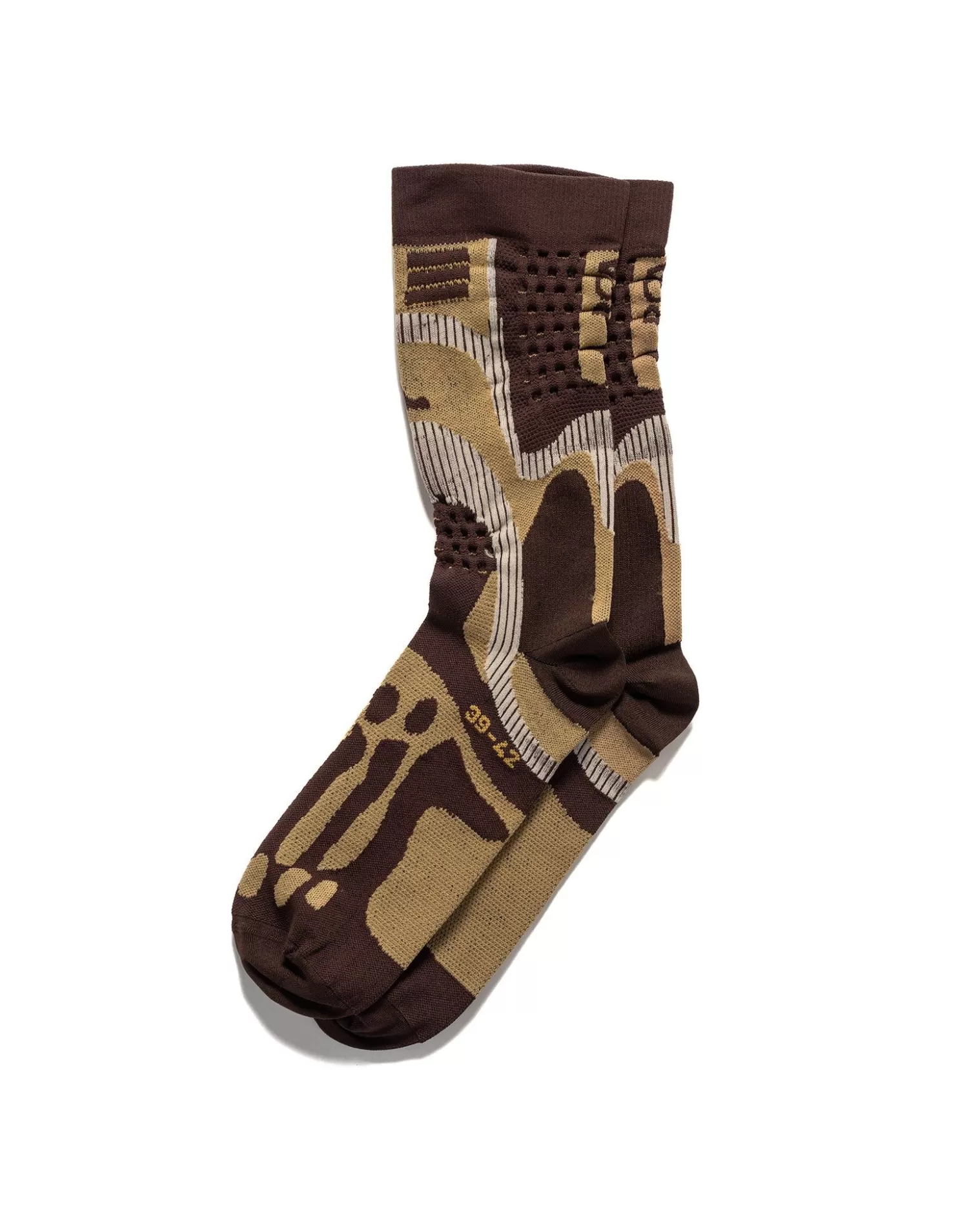 ROA Bone Socks Brown Sale