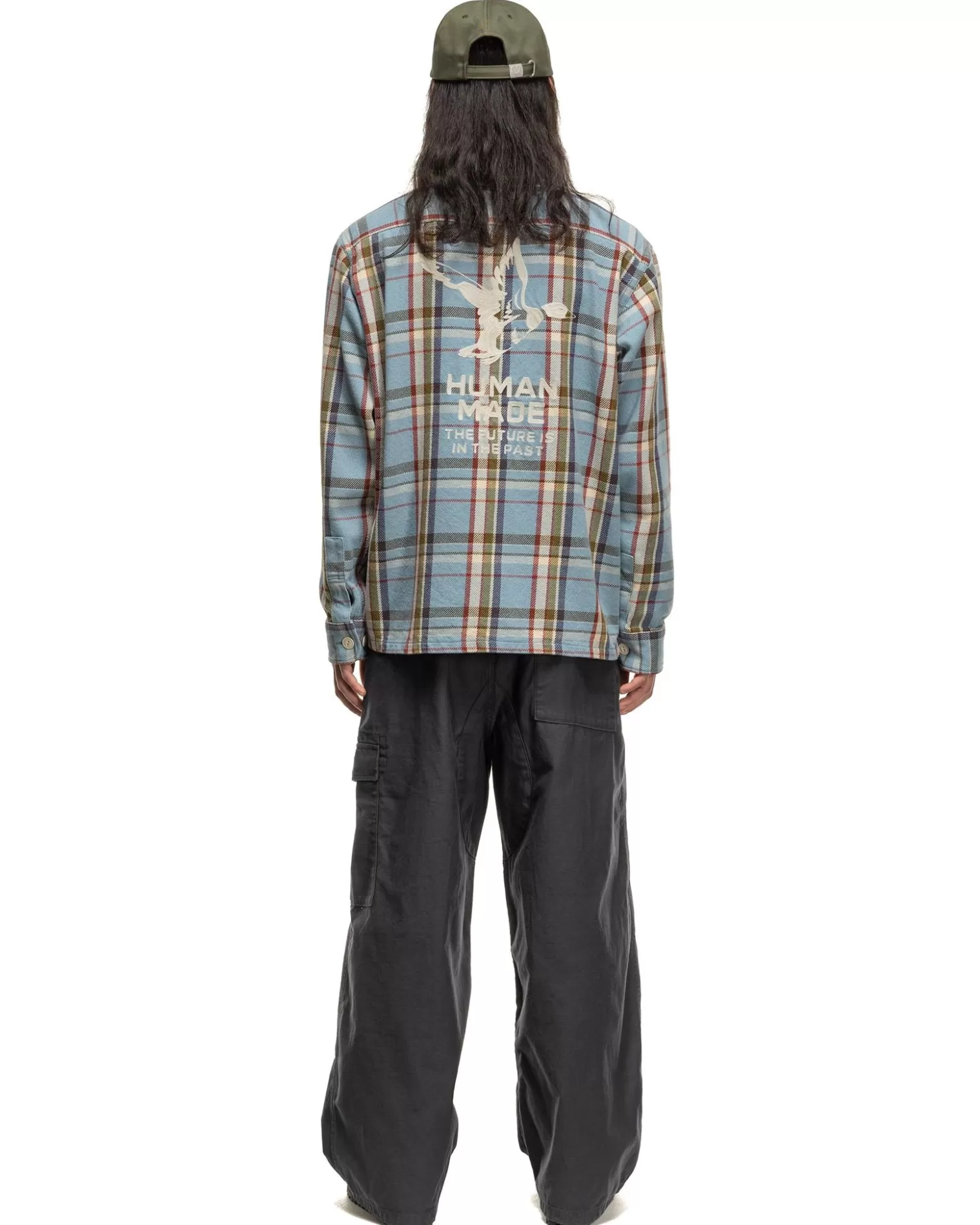 check_shirt_blue_2.webp Human Made Check Shirt Blue Shop