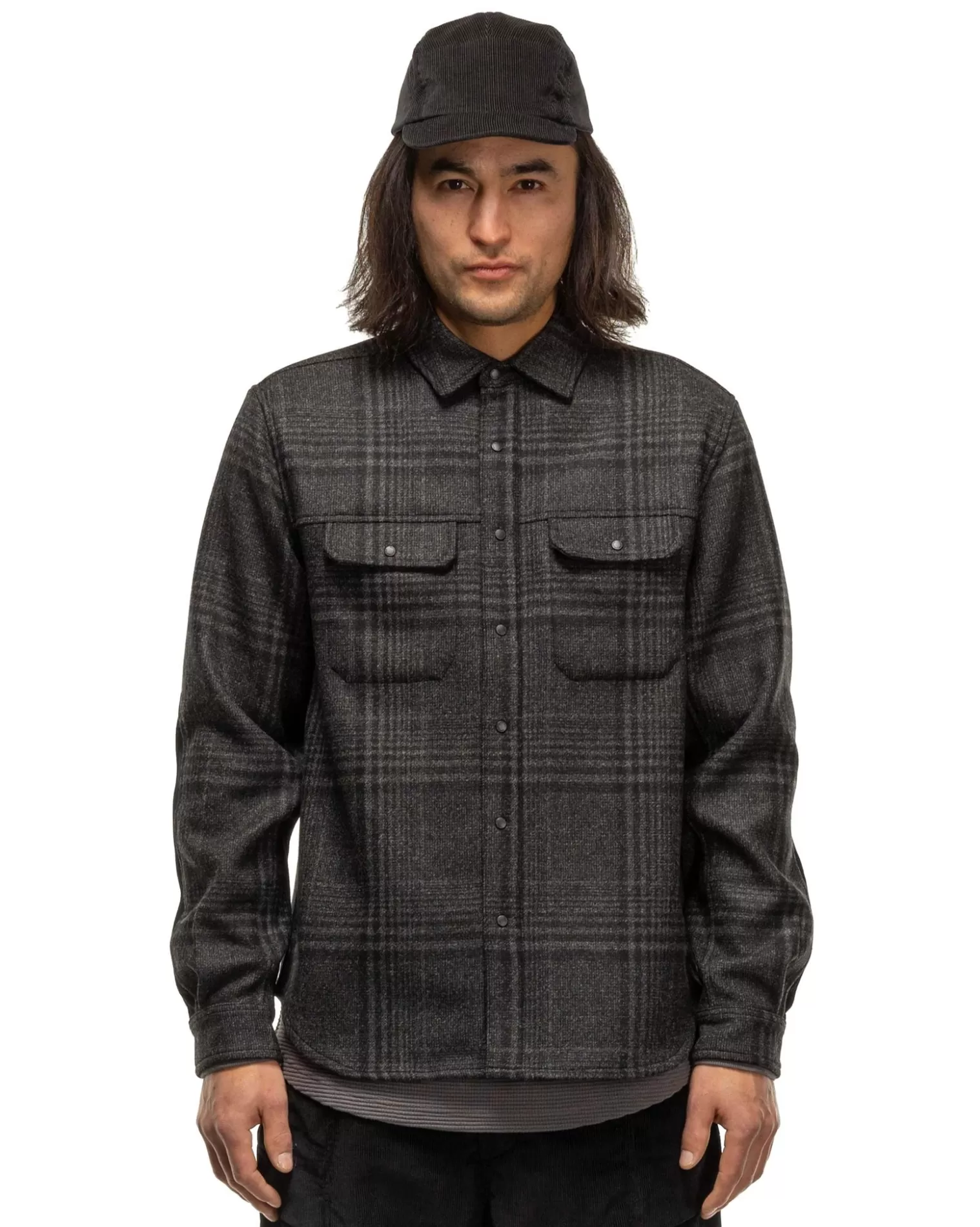 crescent_shirtloro_piana_zelander_merino_wool_flannel_black_3.webp HAVEN Crescent Shirt-Loro Piana Zelander® Merino Wool Flannel Black Discount