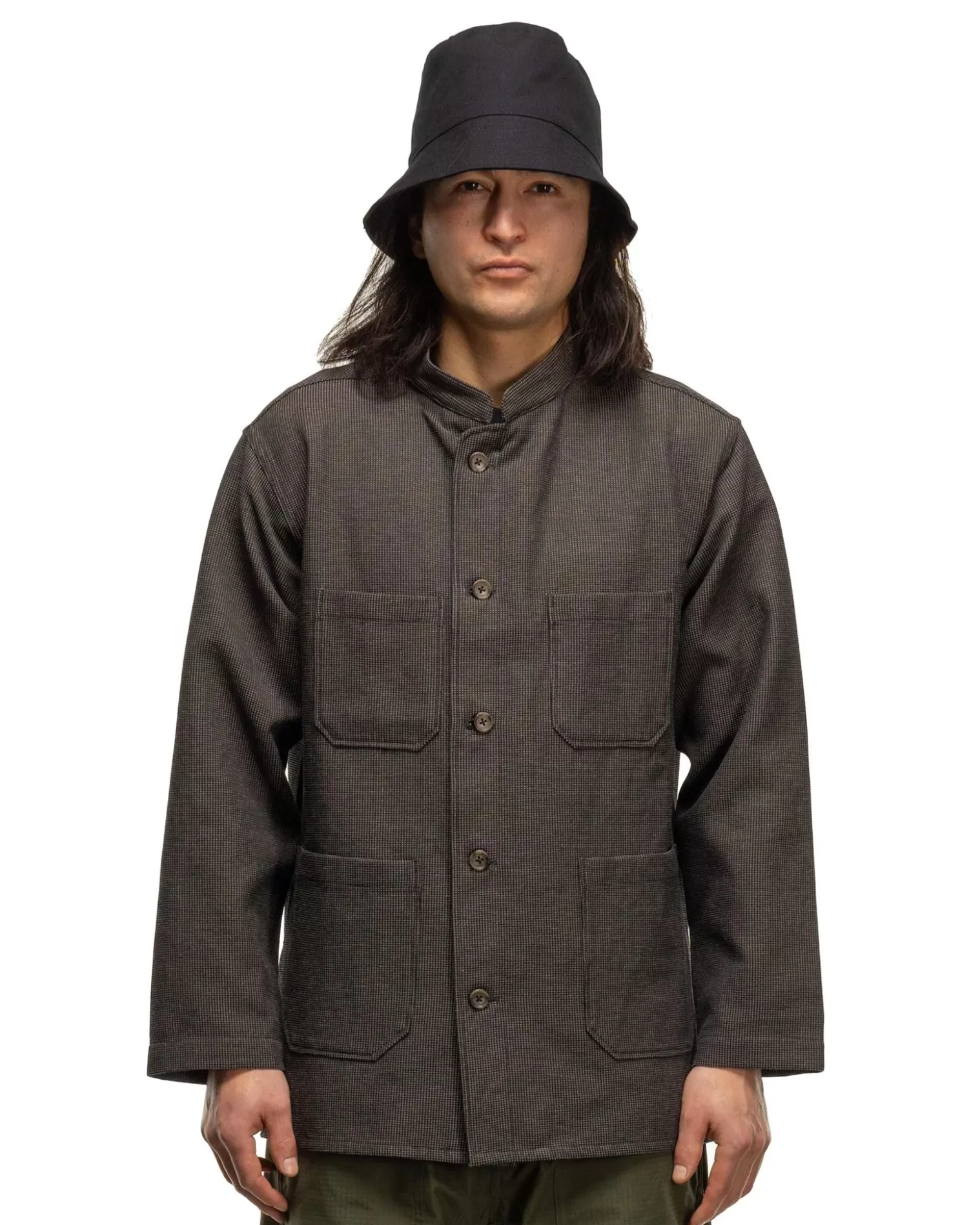 dayton_shirt_cp_waffle_dark_brown_3.webp Engineered Garments Dayton Shirt Cp Waffle Dark Brown Cheap