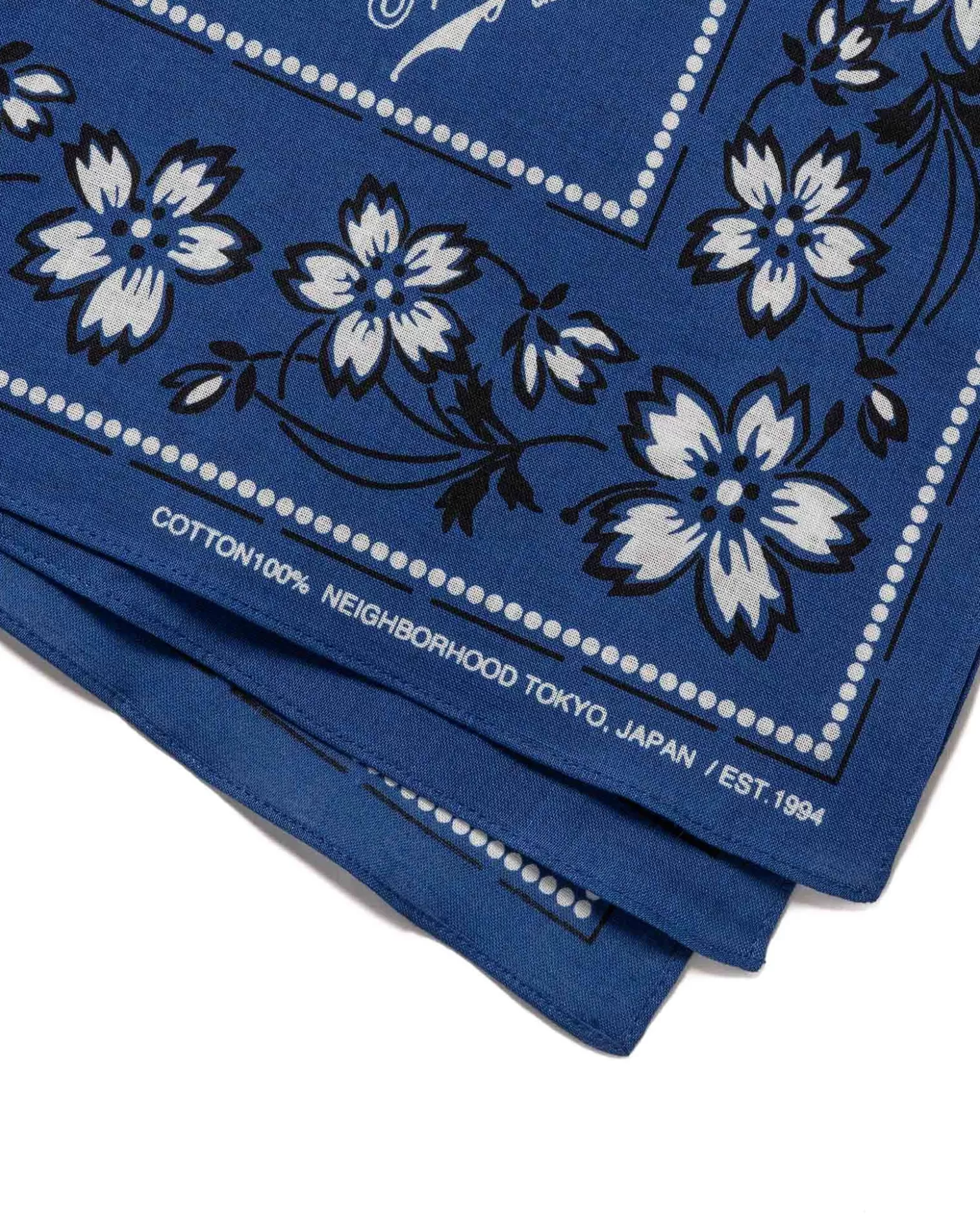 Neighborhood Flower Bandana Navy Hot