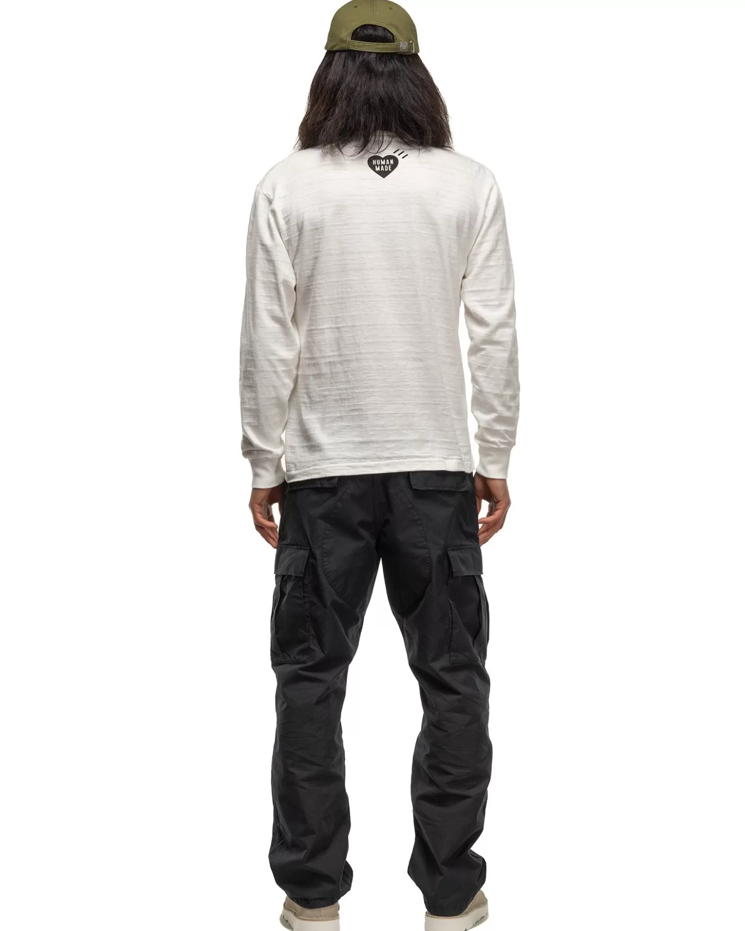 graphic_ls_tshirt__white_2.webp Human Made Graphic L/S T-Shirt #03 White Hot