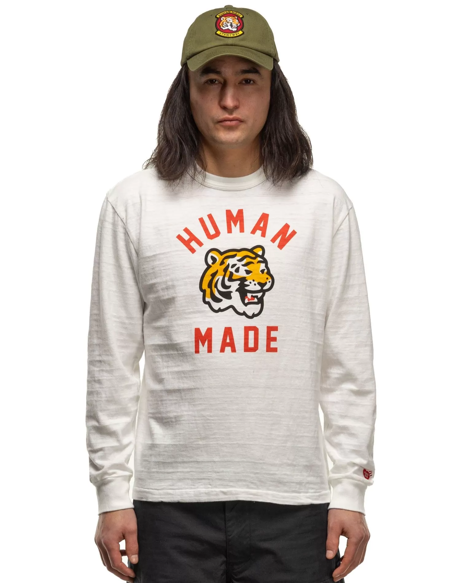 graphic_ls_tshirt__white_3.webp Human Made Graphic L/S T-Shirt #03 White Hot