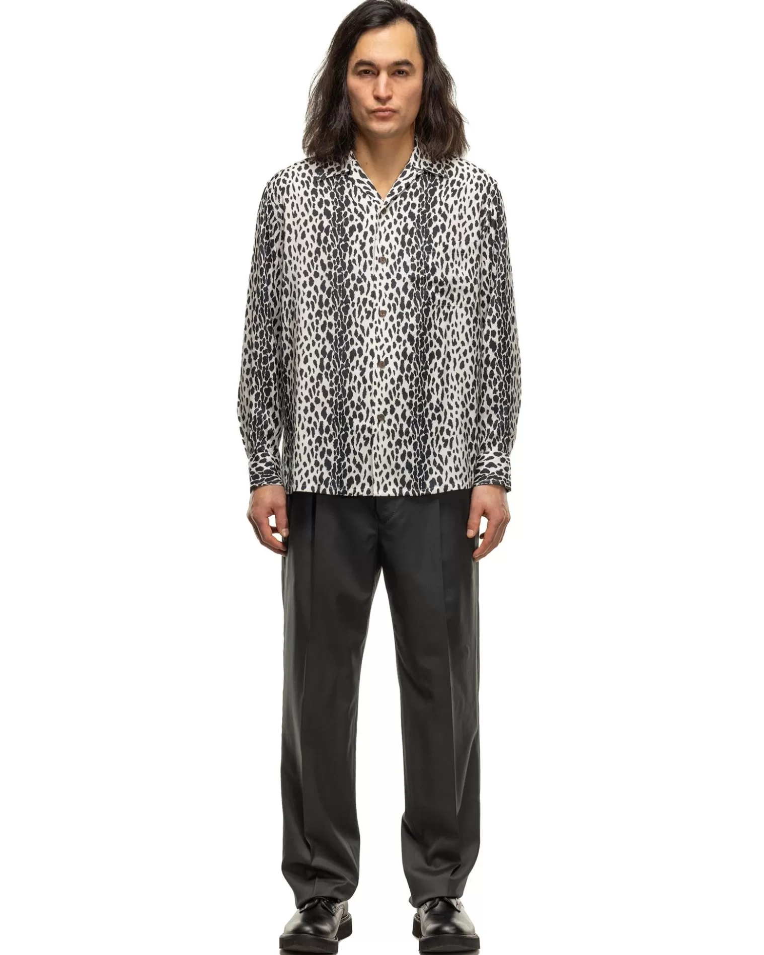 WACKO MARIA Hawaiian Shirt L/S Black Sale