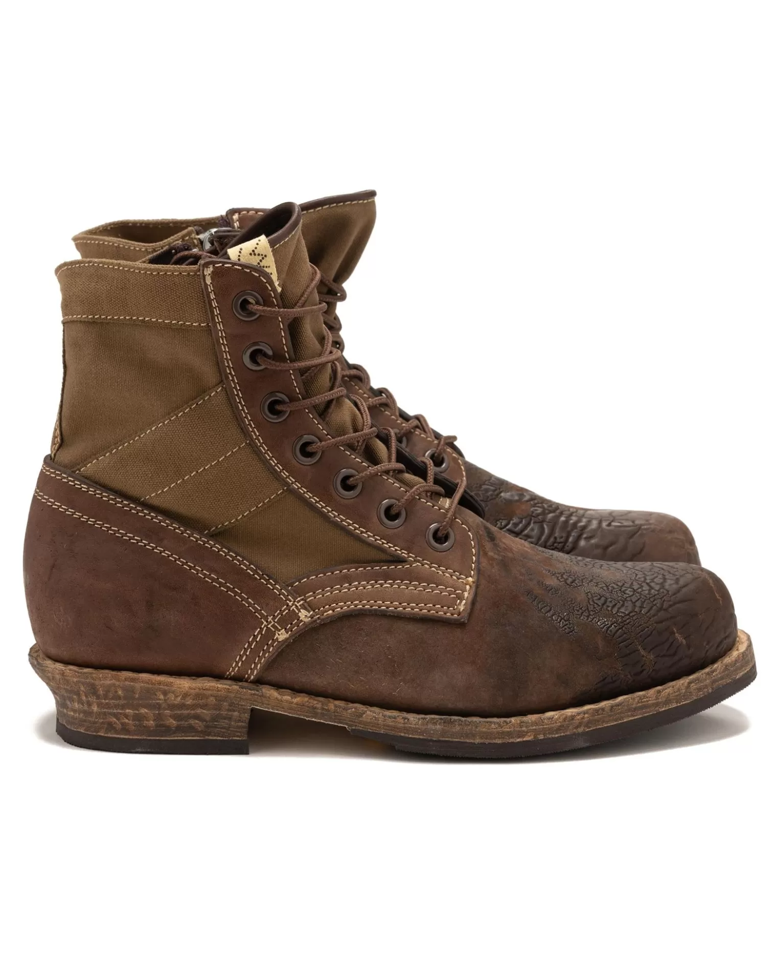 Visvim 7 Hole '73 Folk Khaki New