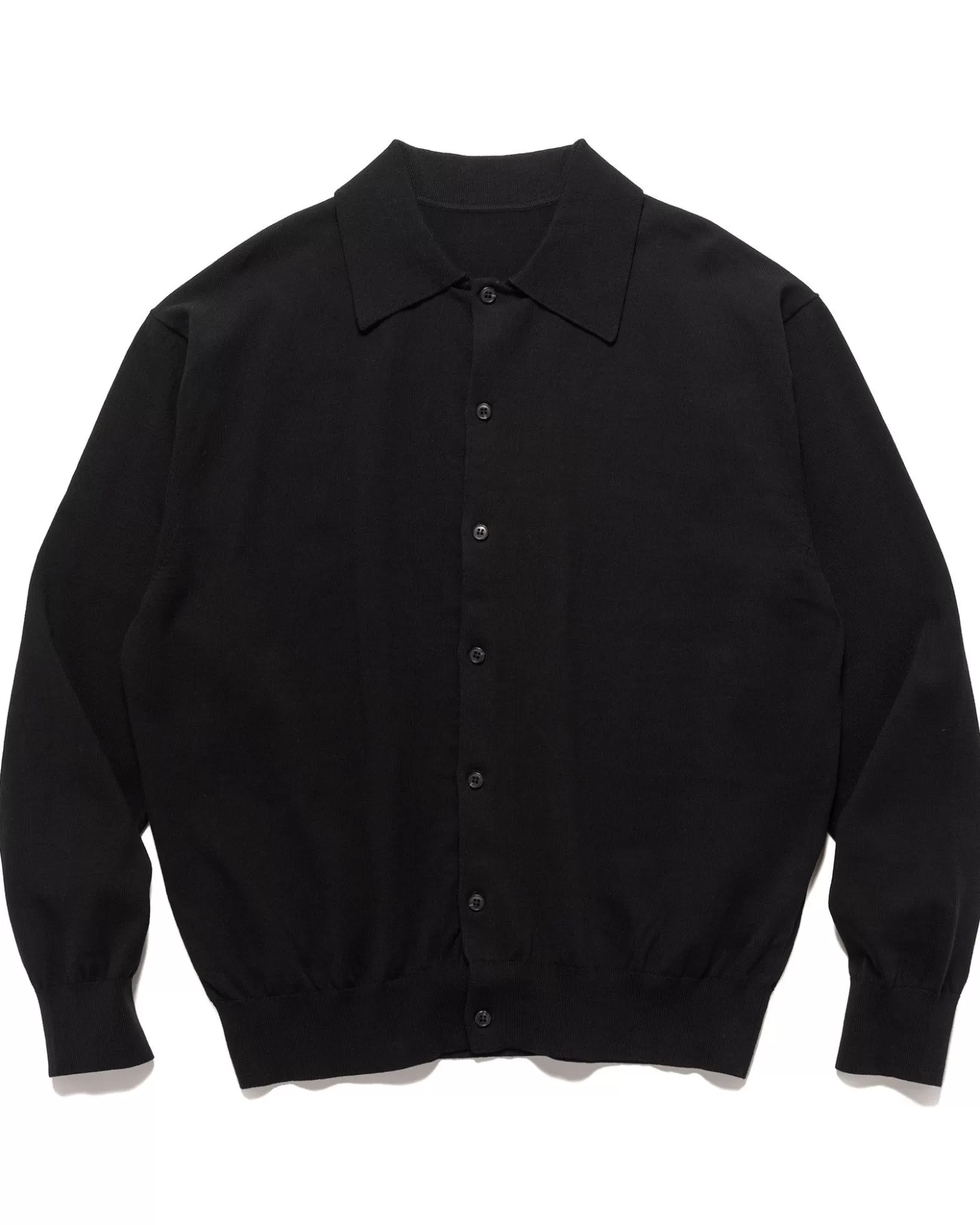 Sophnet. Knit Polo Cardigan Black Best Sale