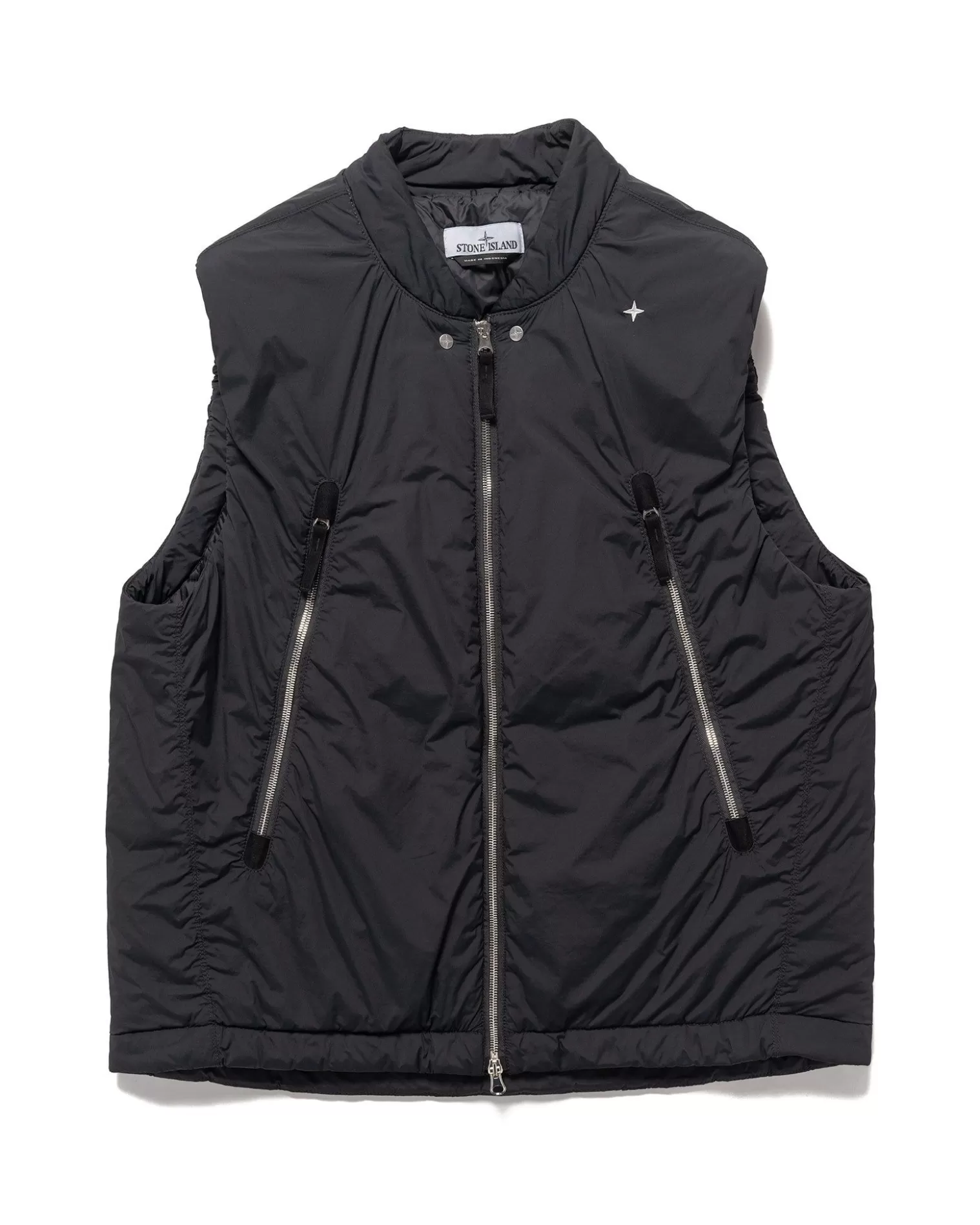 Stone Island Marina Skin Touch Nylon-Tc With Primaloft®-Tc Padded Vest Black Sale