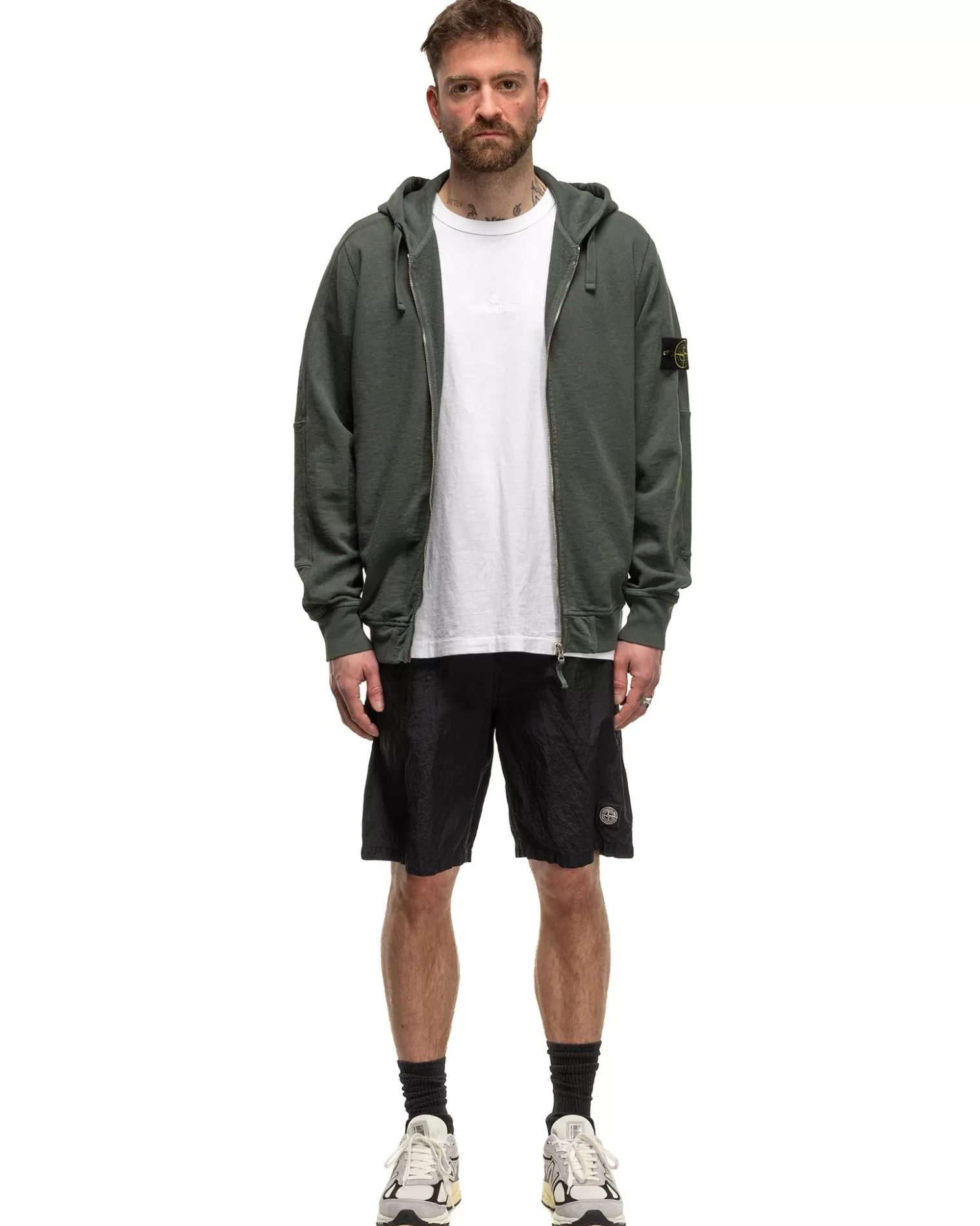 Stone Island Nylon Metal In Econyl® Regenerated Nylon Regular Fit Swim Trunks Black Best Sale