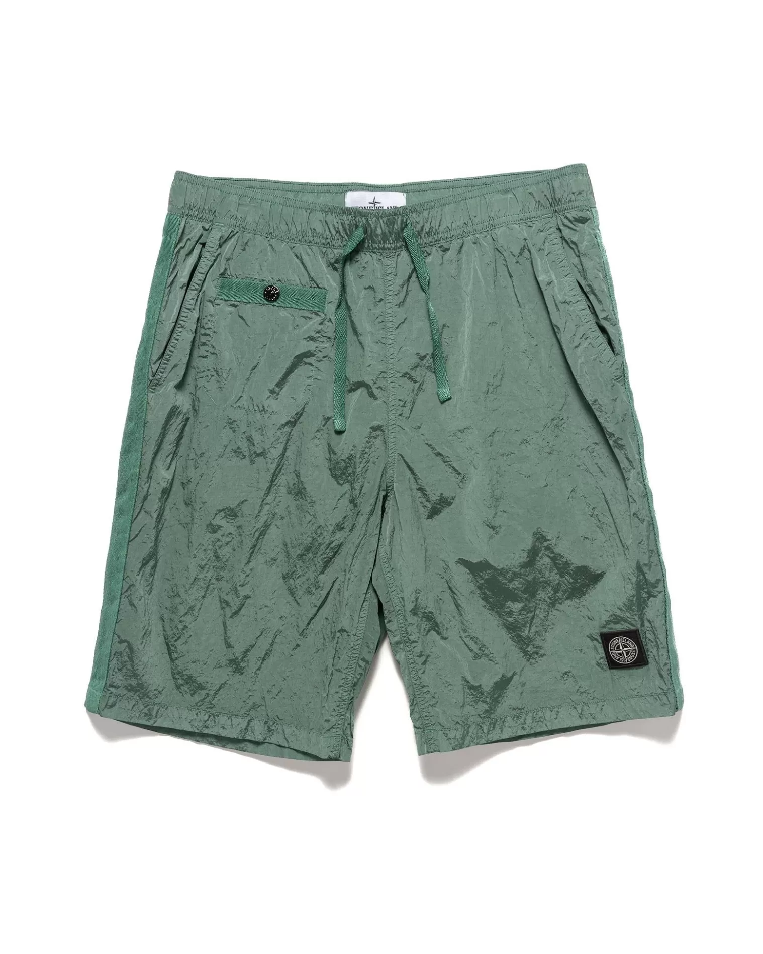 Stone Island Nylon Metal In Econyl® Regenerated Nylon Regular Fit Swim Trunks Light Green Best Sale