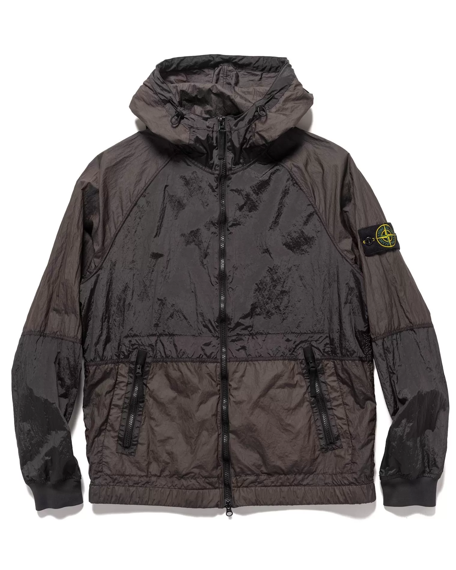 Stone Island Nylon Metal Watro-Tc In Econyl® Regenerated Nylon Hooded Jacket Charcoal Best