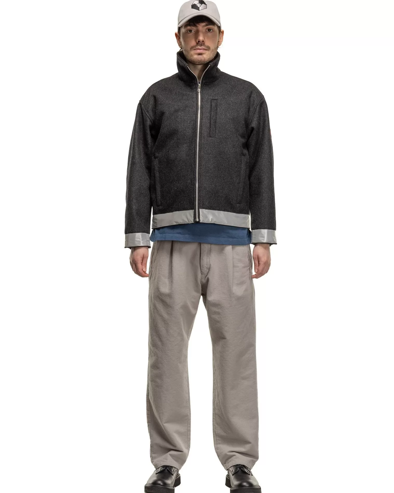 CAV EMPT Reflect Wool Zip Jacket Charcoal Cheap