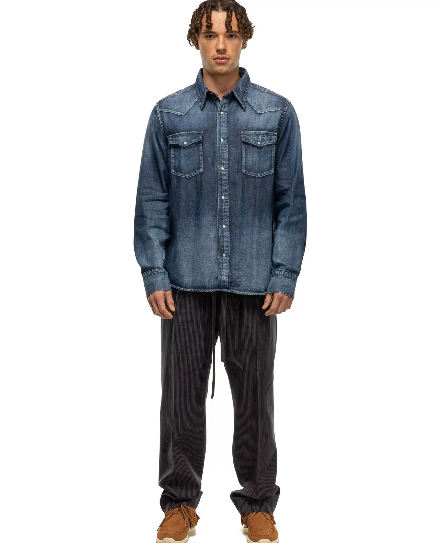visvim Social Sculpture Shirt Dmgd Indigo Outlet