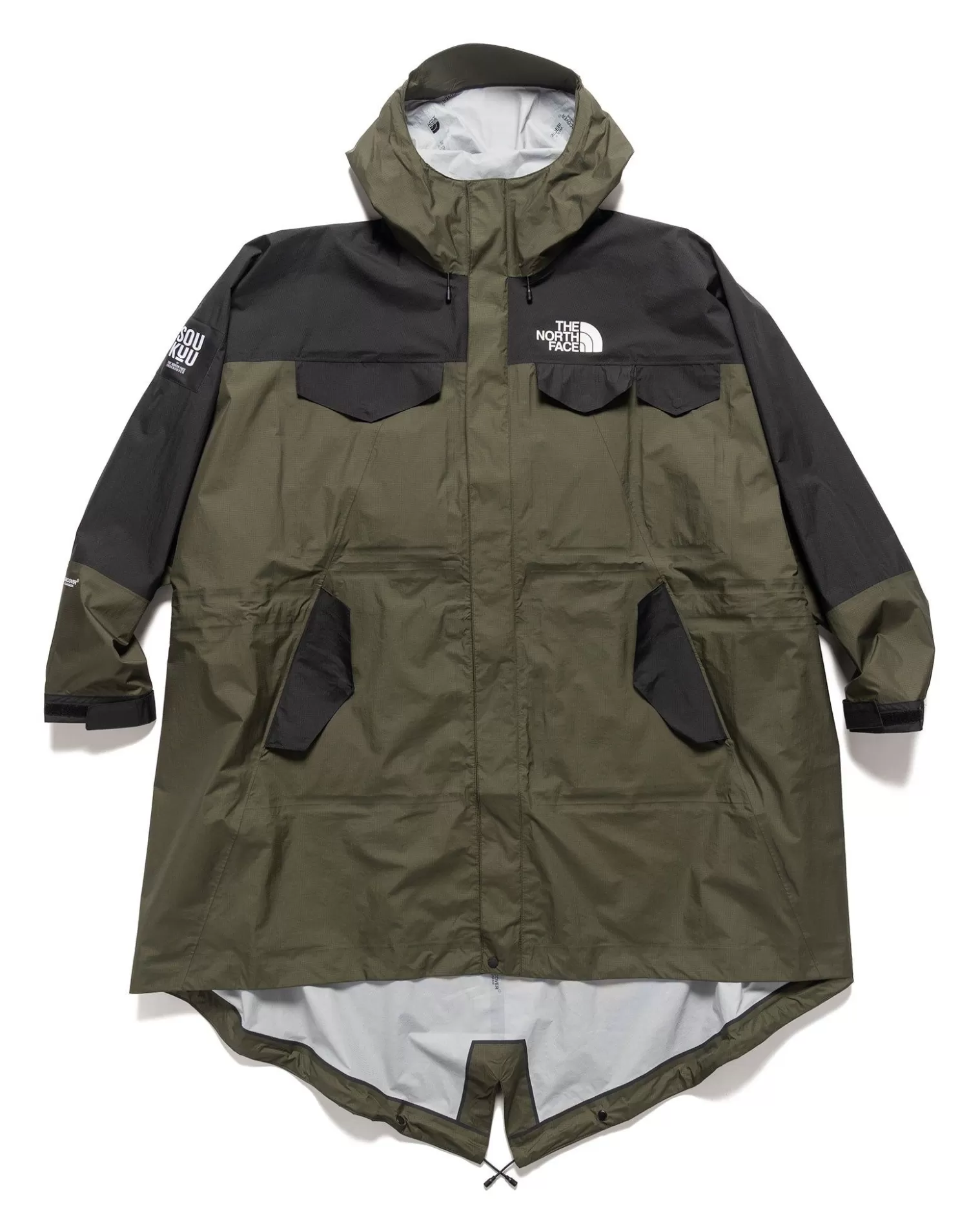 The North Face X Undercover Soukuu Hike Packable Fishtail Shell Parka Forest Night Green Sale