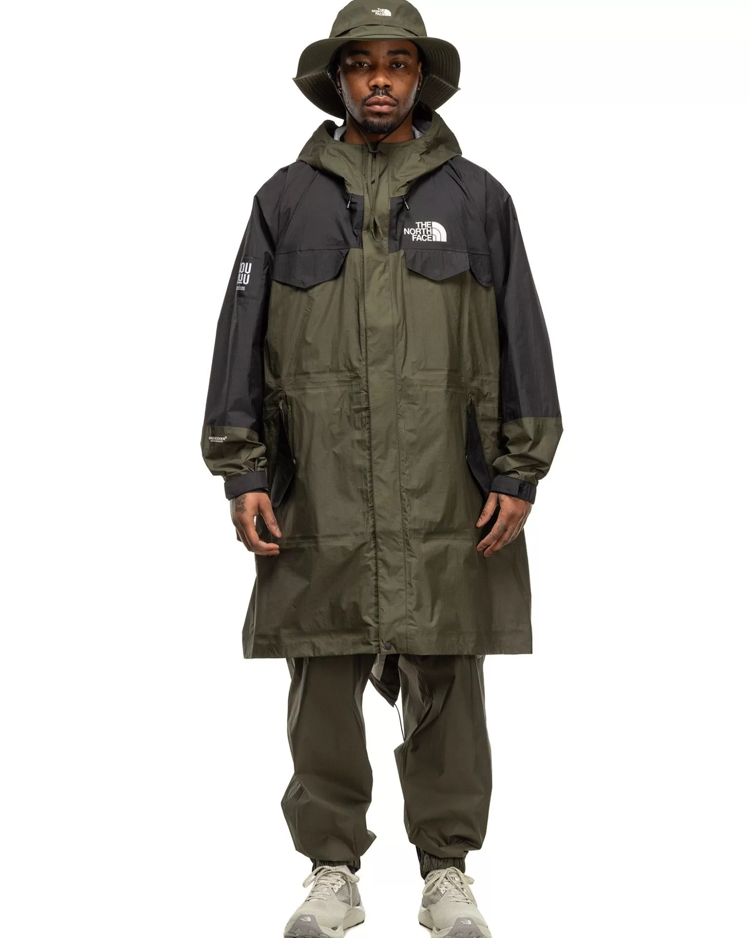 The North Face X Undercover Soukuu Hike Packable Fishtail Shell Parka Forest Night Green Sale