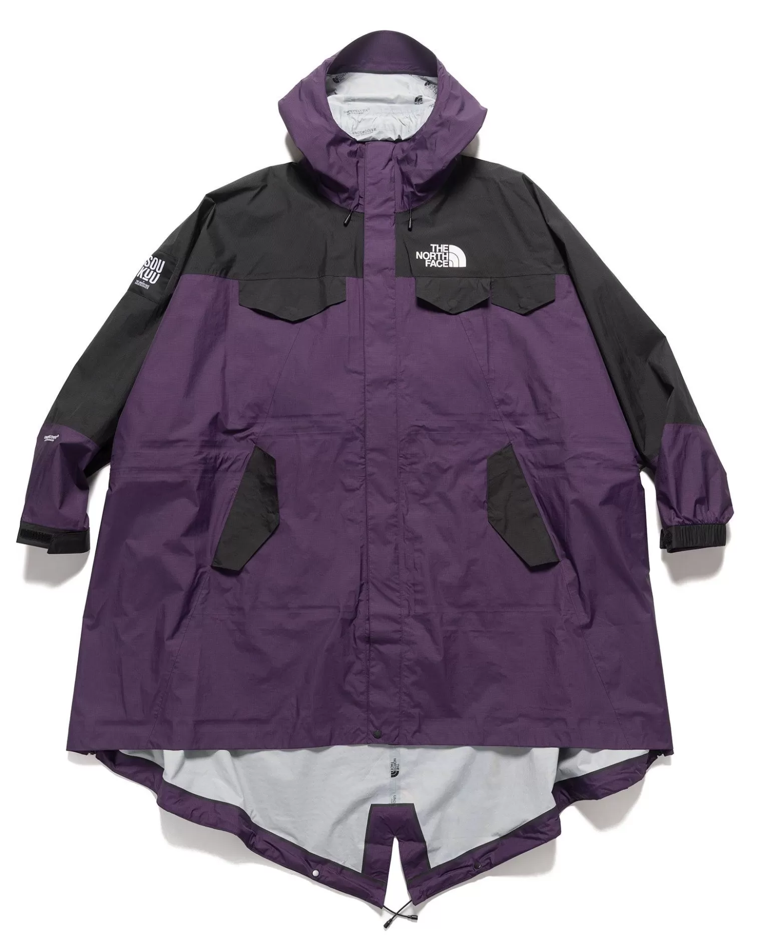The North Face X Undercover Soukuu Hike Packable Fishtail Shell Parka Purple Pennant Discount