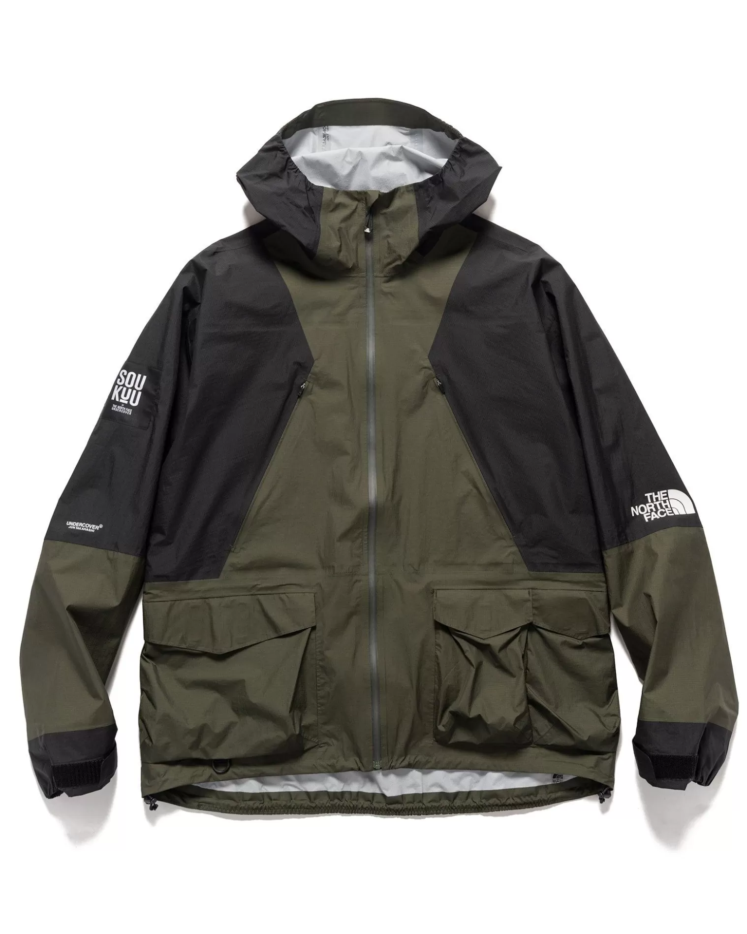 The North Face X Undercover Soukuu Hike Packable Mountain Light Shell Jacket Forest Green New