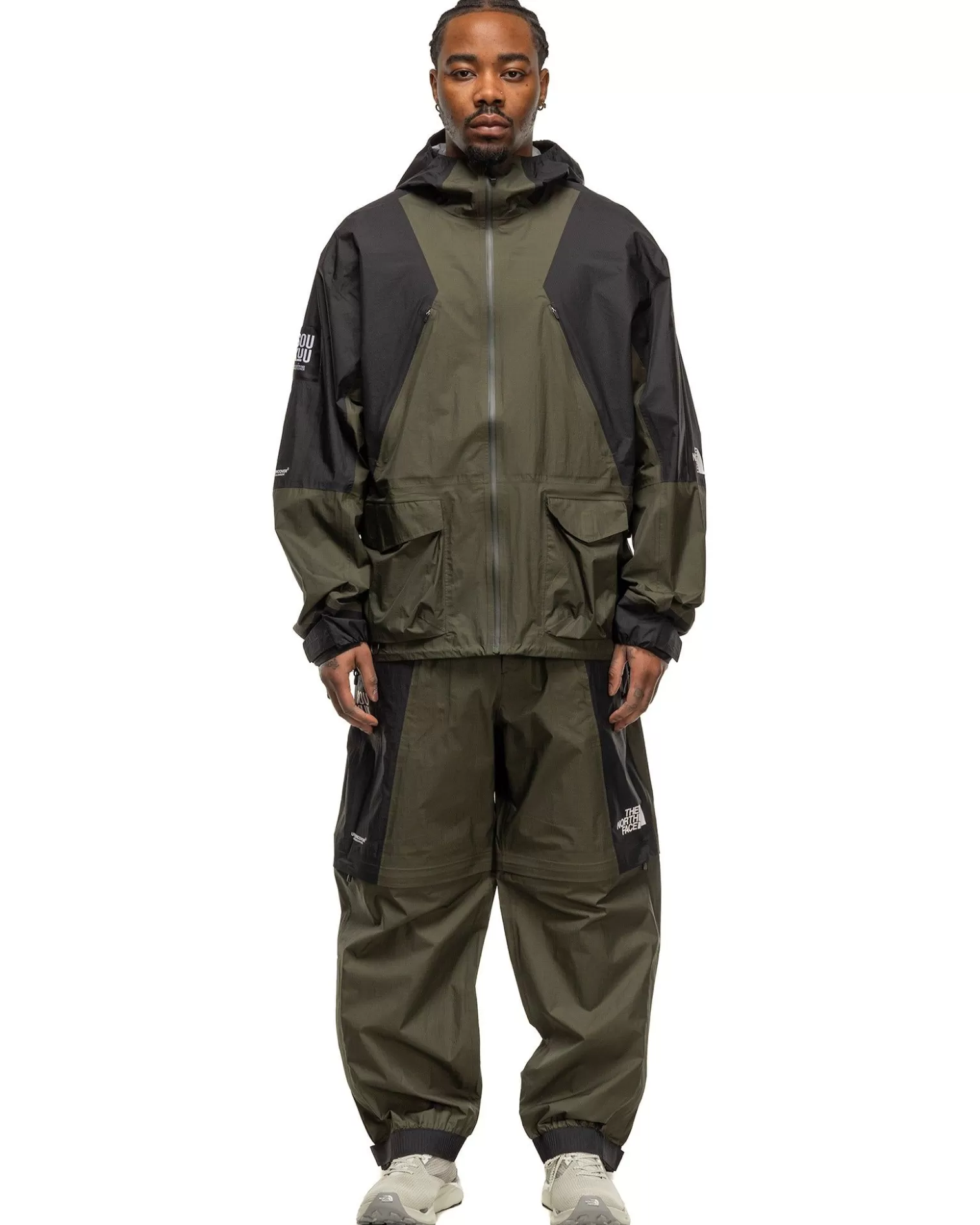 The North Face X Undercover Soukuu Hike Packable Mountain Light Shell Jacket Forest Green New